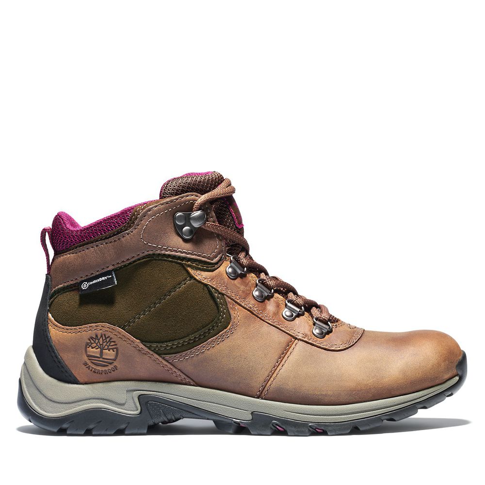 Timberland Παπούτσια Πεζοπορίας Γυναικεια Καφε - Mt. Maddsen Mid Waterproof - Greece 9760583-CI